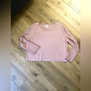 NWOT COTTON EMPORIUM Fionn Cropped Chenille Pullover - Size Large